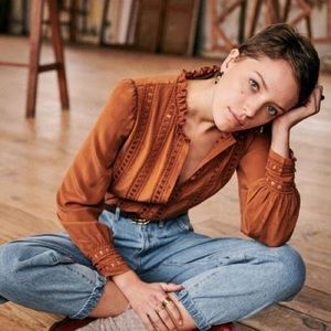 Like New Sezane Anna Shirt